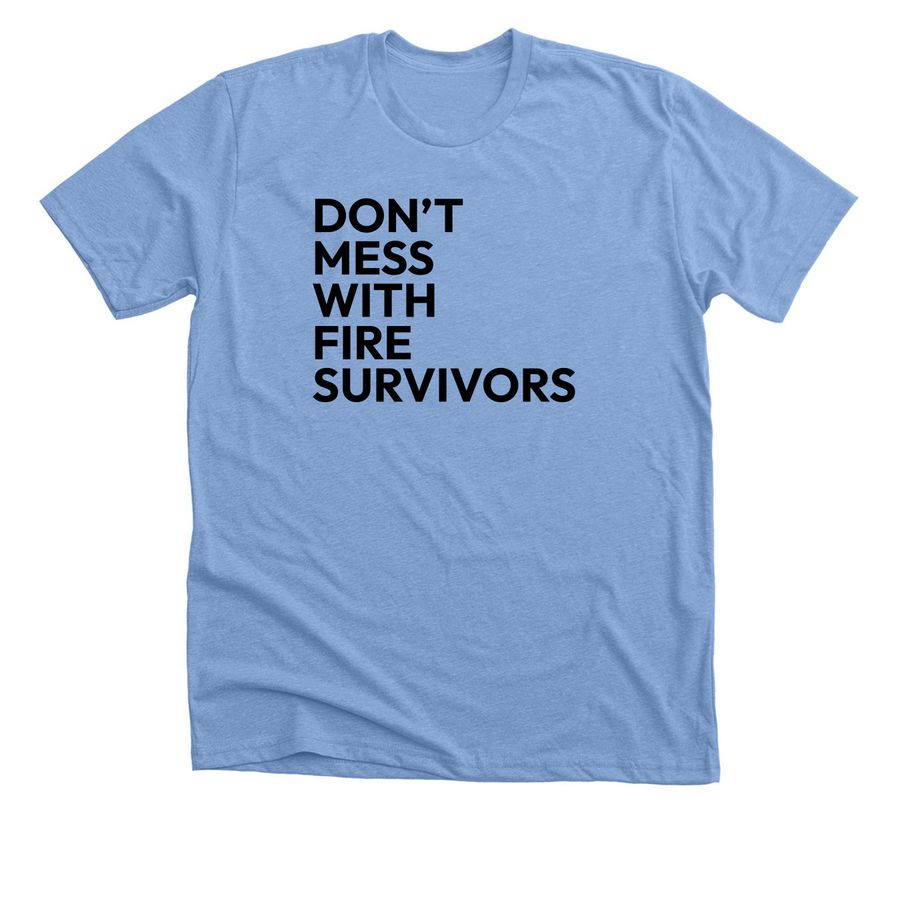 Slogan Tee (Adult & Youth), a Heather Carolina Blue Premium Unisex Tee