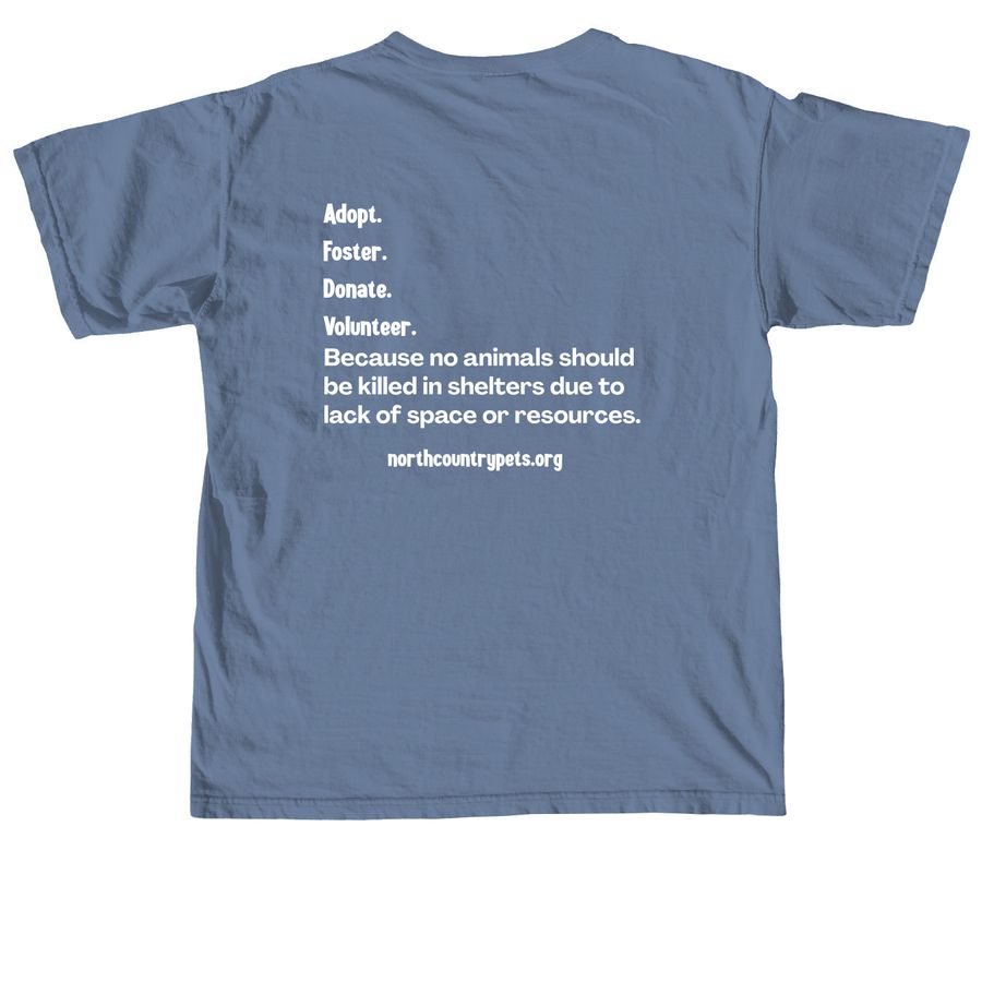 Look Good. Do Good.&nbsp;, a Blue Jean Comfort Colors Unisex Tee (back-view)