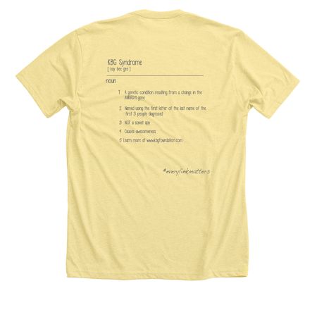 Location is everything, a Heather Yellow Gold Premium Unisex Tee (back-view)