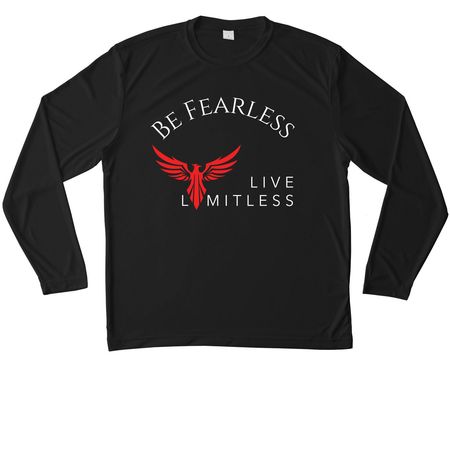 Mens and Womens Performance gear&nbsp;, a Black Unisex Performance Long Sleeve Tee