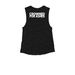 Foundation Verse - Isaiah 61:3, a Black Women's Muscle Tank (back-view)