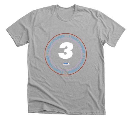 3 Year Coaches Shirt? (cotton), a Athletic Heather Premium Unisex Tee