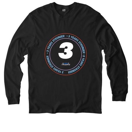 3 Year Coaches Shirt? (cotton), a Deep Black Allmade Organic Cotton Long Sleeve Tee