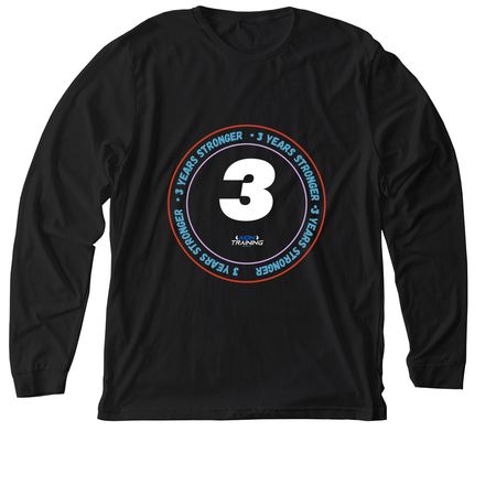 3 Year Coaches Shirt? (cotton), a Solid Black Blend Premium Long Sleeve Tee