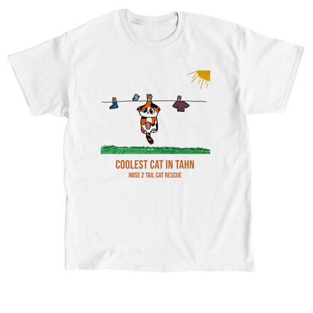 Coolest Cat in Tahn - Jaydynn, a White Classic Unisex Tee