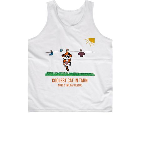 Coolest Cat in Tahn - Jaydynn, a White Classic Unisex Tank Top