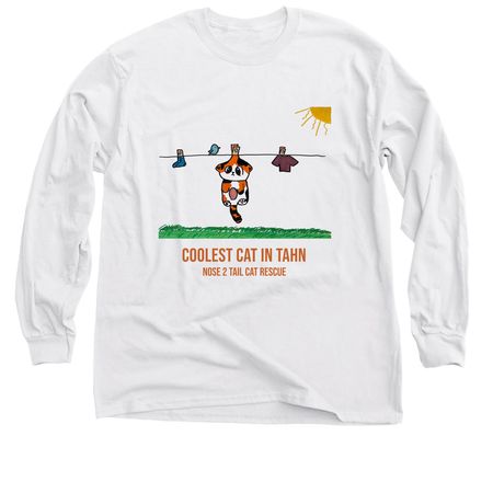 Coolest Cat in Tahn - Jaydynn, a White Classic Long Sleeve Tee