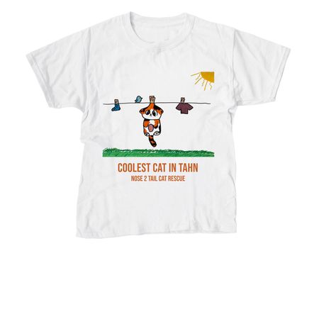 Coolest Cat in Tahn - Jaydynn, a White Youth Unisex Tee