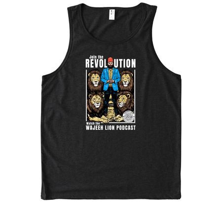 The Wajeeh Lion Podcast, a Deep Black Allmade Eco Triblend Tank