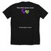 Boo-p, a Solid Black Blend Premium Unisex Tee (back-view)