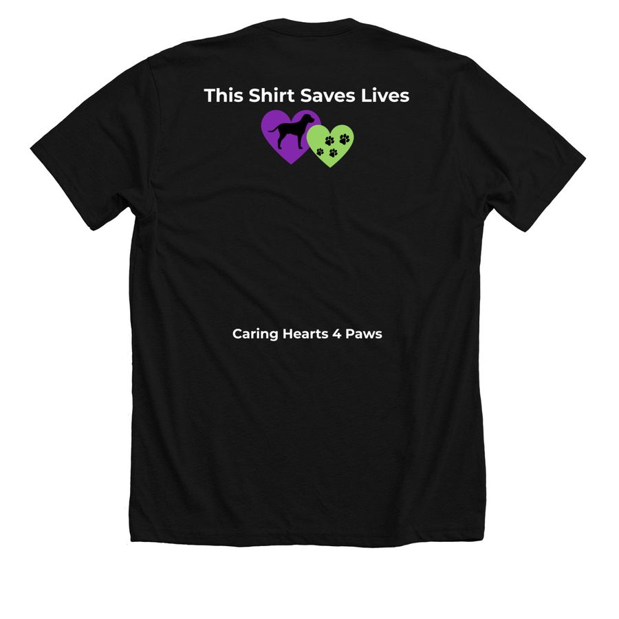 Boo-p, a Solid Black Blend Premium Unisex Tee (back-view)
