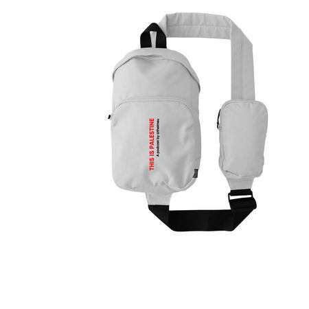 This Is Palestine sling, a White Grove Sling Bag