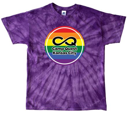 CQKC LGBTQ+ Pride - Adult Sizes, a Purple Classic Tie Dye Tee