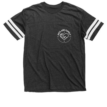 Pets Are Family 2025, a Vintage Smoke / White Football Jersey Tee