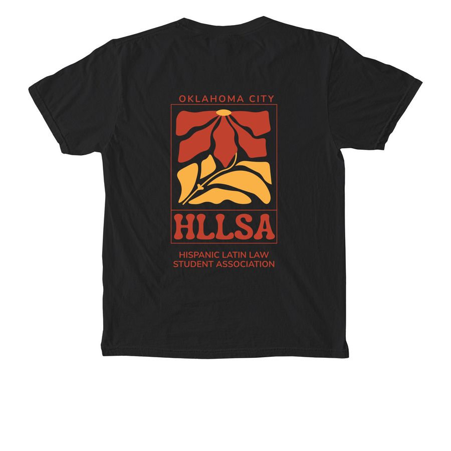 2026-2027 HLLSA Pocket Tee&nbsp;, a Black Comfort Colors Pocket Tee (back-view)