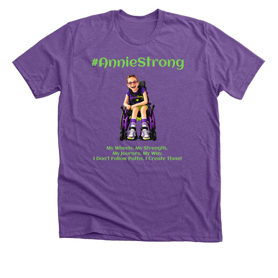 Annie Strong 2026, a Heather Team Purple Premium Unisex Tee
