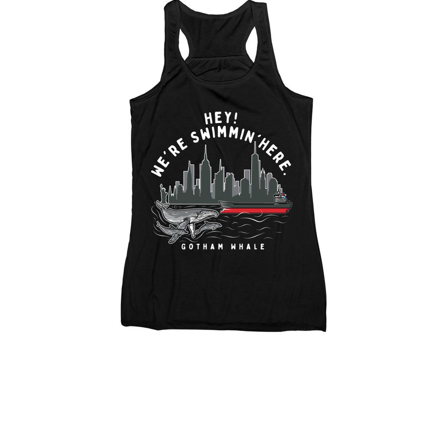 Hey! We're&nbsp;Swimmin' Here&nbsp;, a Black Women's Racerback