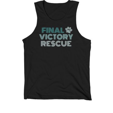 Retro Stripe, a Black Premium Cotton Tank