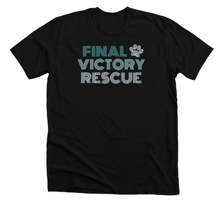 Retro Stripe, a Solid Black Blend Premium Unisex Tee
