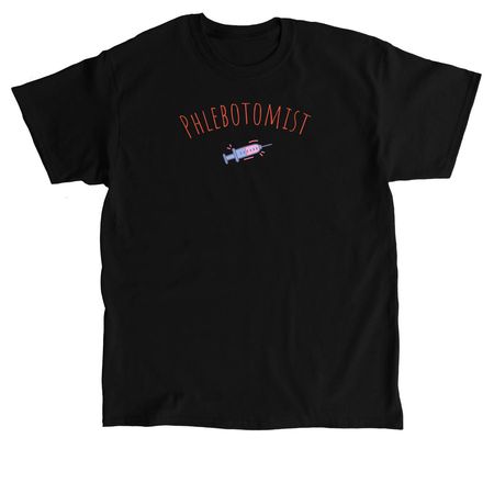 Phlebotomy merch, a Black Classic Unisex Tee