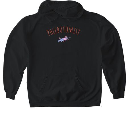 Phlebotomy merch, a Black Gildan Softstyle Pullover Hoodie