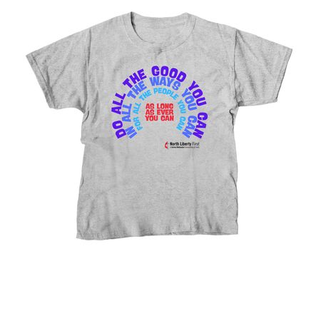 Do All The Good You Can, a Sport Grey Youth Unisex Tee