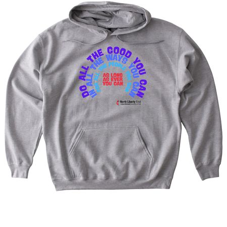 Do All The Good You Can, a Sport Grey Gildan Softstyle Pullover Hoodie