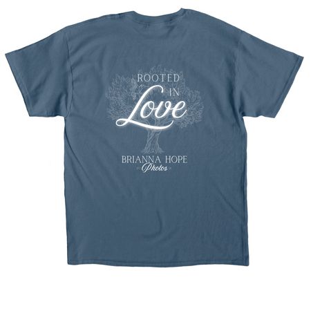 Rooted In Love, a Indigo Blue Classic Unisex Tee