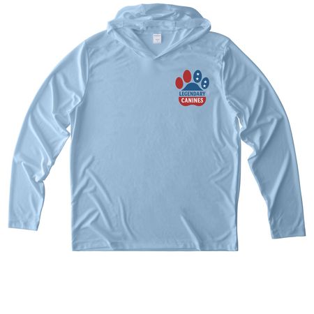 Summer Wear&nbsp;, a Light Blue UV Performance Long Sleeve Hoodie