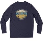 UV Protection, a True Navy UV Performance Long Sleeve Tee (back-view)