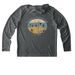 UV Protection, a Dark Smoke Grey UV Performance Long Sleeve Hoodie (back-view)
