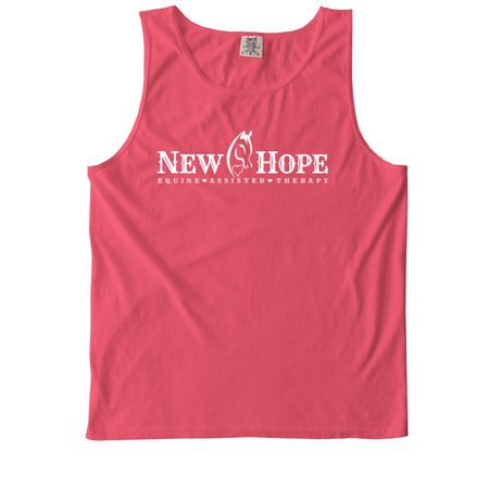 New Hope Logo Classic Collection, a Watermelon Comfort Colors Tank Top