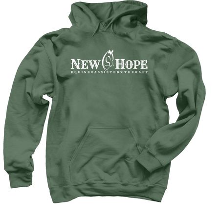 New Hope Logo Classic Collection, a Military Green Pullover Hoodie