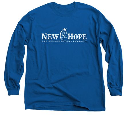 New Hope Logo Classic Collection, a Royal Blue Classic Long Sleeve Tee