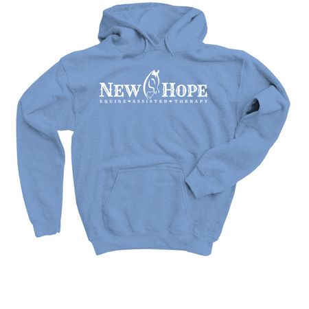 New Hope Logo Classic Collection, a Carolina Blue Youth Pullover Hoodie