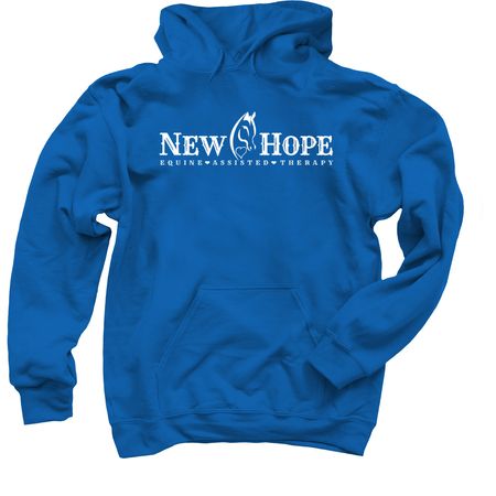 New Hope Logo Classic Collection, a Royal Blue Pullover Hoodie