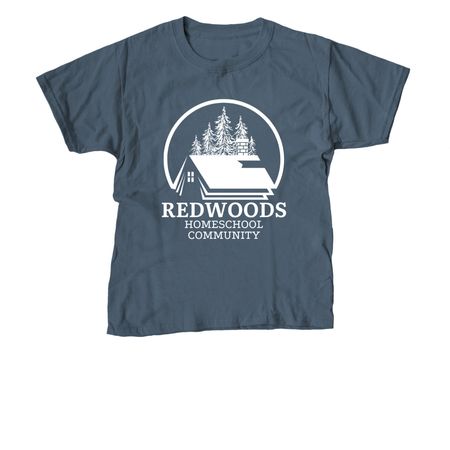Redwoods Logo, a Indigo Youth Unisex Tee