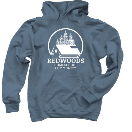 Redwoods Logo, a Indigo Pullover Hoodie