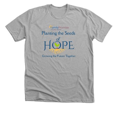 Planting Seeds of Hope, a Athletic Heather Premium Unisex Tee