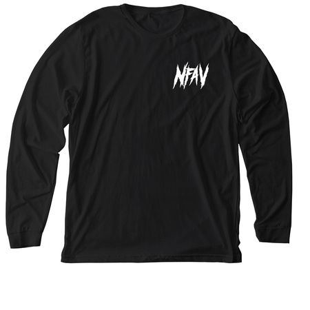 NFAV - Clawing Our Way, a Solid Black Blend Premium Long Sleeve Tee