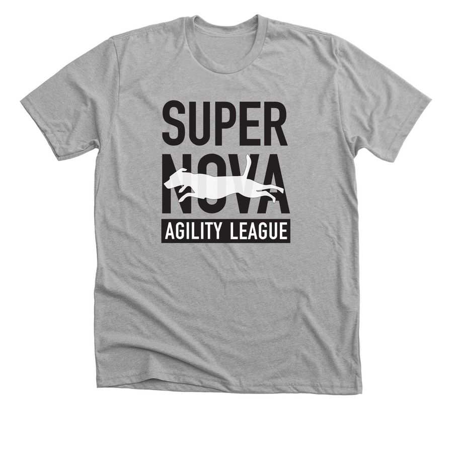 League Black Logo Shirts, a Athletic Heather Premium Unisex Tee