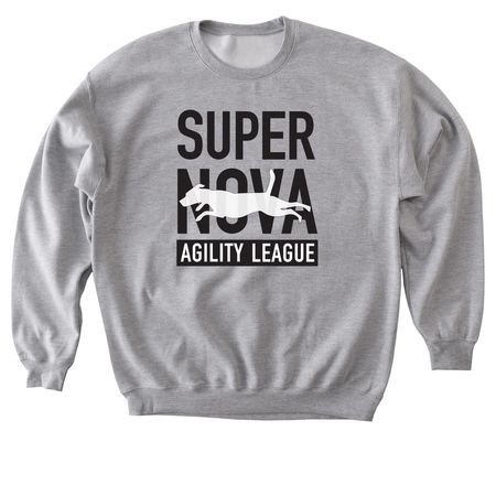 League Black Logo Shirts, a Sport Grey Softstyle Crewneck Sweatshirt