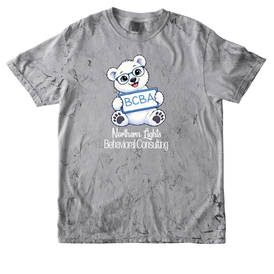 Northern Lights BCBA, a Smoke Comfort Colors Colorblast Tee