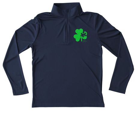 ???, a True Navy Youth Performance Quarter Zip Pullover