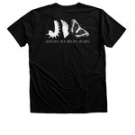Begin Again T-Shirt, a Black Heather Premium Unisex Tee (back-view)