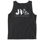 Begin Again T-Shirt, a Black Comfort Colors Tank Top (back-view)