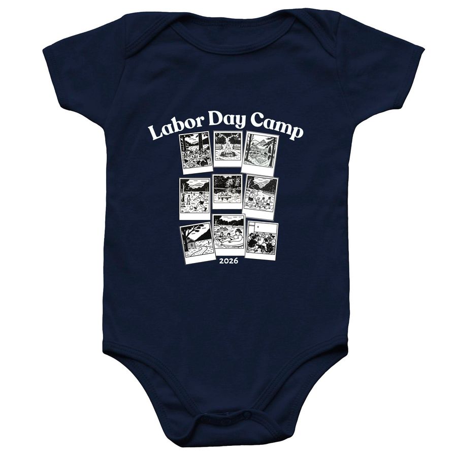 2026 Labor Day Babies, a Navy Infant Onesie
