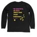 Live Like Ella, a Solid Black Blend Premium Long Sleeve Tee (back-view)