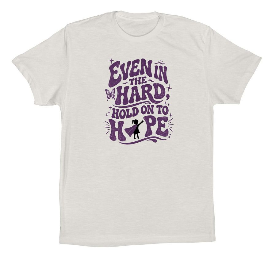 Hold On To Hope, a Vintage White Premium Cotton Tee