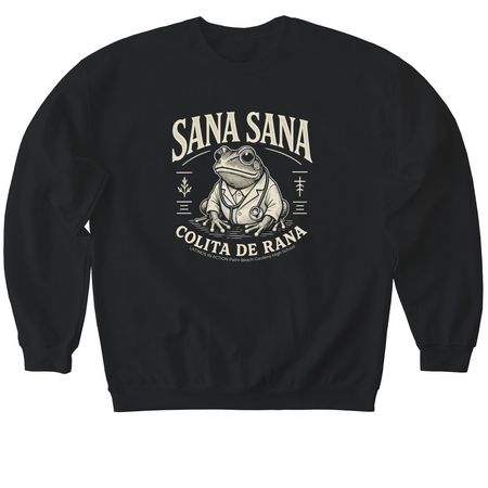 Sana, Sana, Latinos in Action, a Black Softstyle Crewneck Sweatshirt